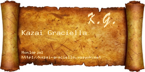 Kazai Graciella névjegykártya